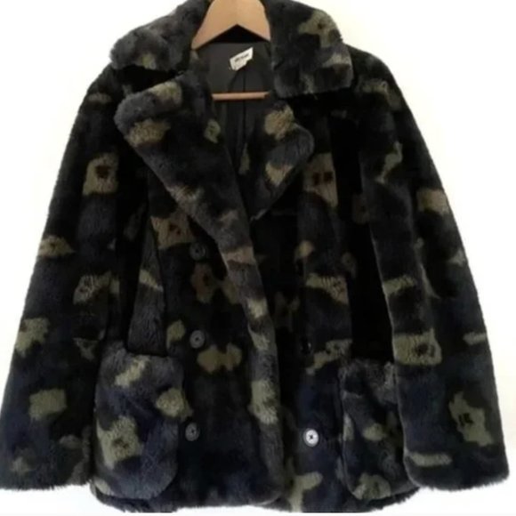 Zadig and Voltaire Teddy faux fur camo xs - Picture 1 of 8